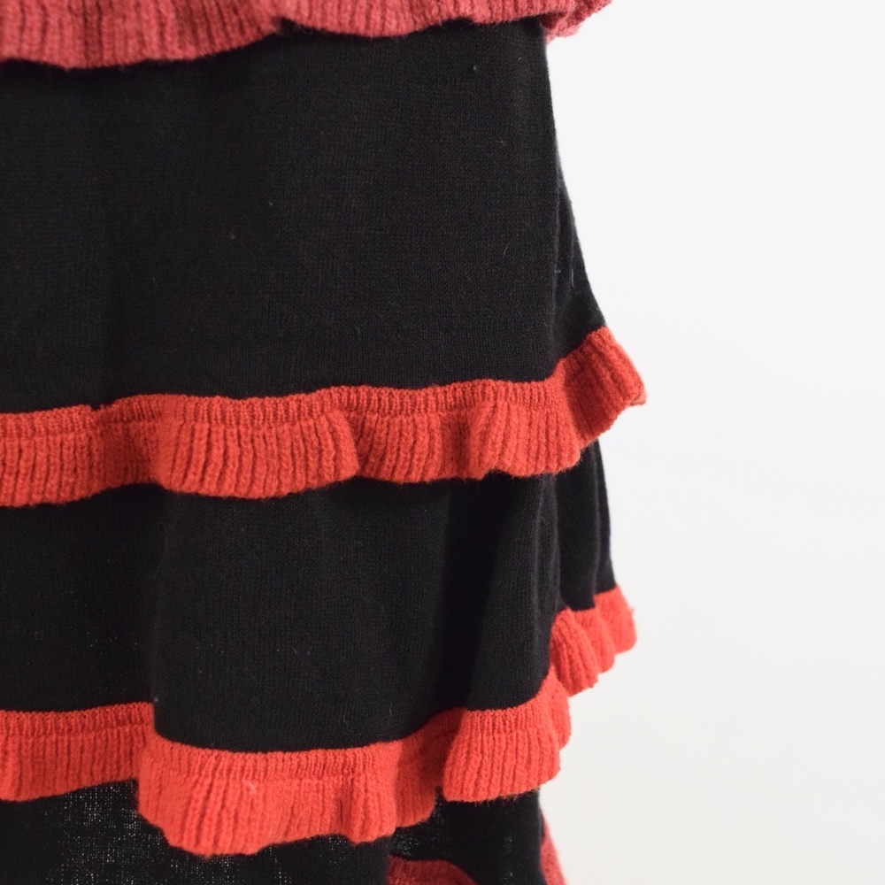 ❌SOLD❌Anthropologie Cotton Ruffled Sweater Skirt - Picture 3 of 6